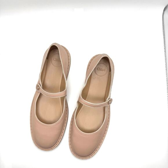 CHLOÉ Rubie Mary Jane Pumps fllats in powder IT 41 ( US 11) - Picture 11 of 14